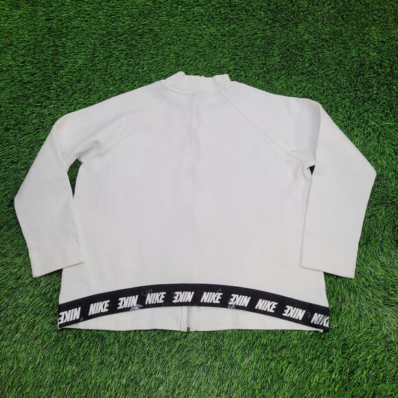 NIKE Swoosh Track Jacket Womens XL 23x23 Cropped Boxy - Picture 3 of 16